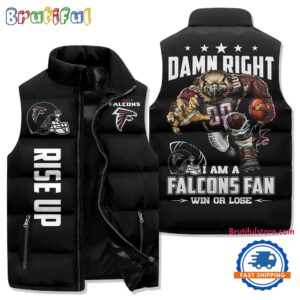 Atlanta Falcons NFL Style Sleeveless Puffer Jacket For Fans