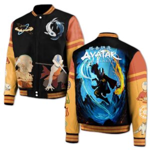 Avatar the Last Airbender Cartoon Style Baseball Jacket For Fans
