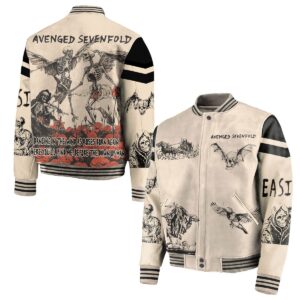 Avenged Sevenfold Music Style Baseball Jacket For Fans