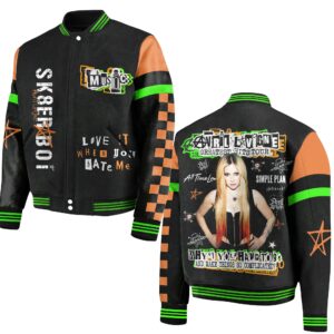 Avril Lavigne Music Style Baseball Jacket For Fans
