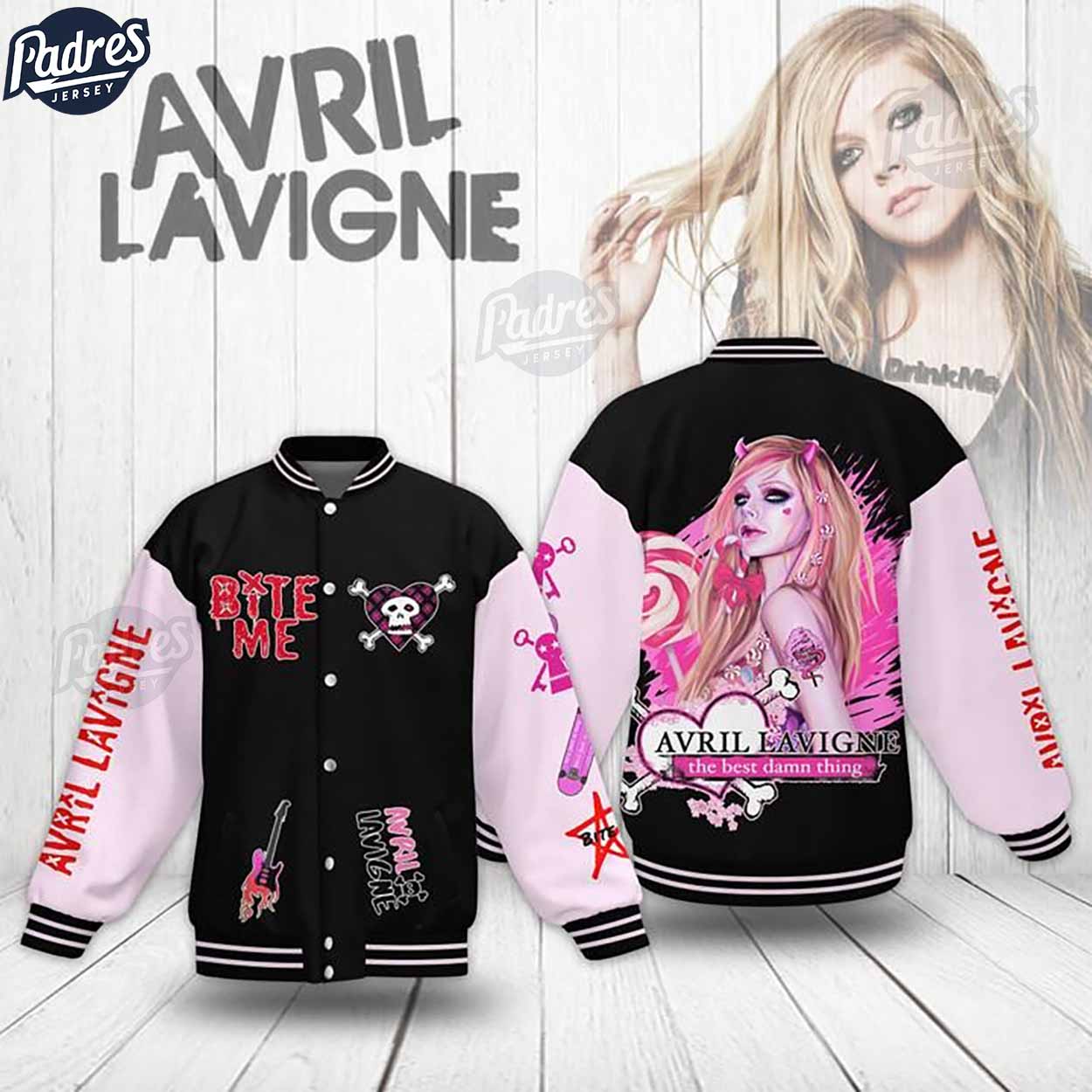Avril Lavigne Music Style Baseball Jacket For Fans