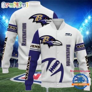 Baltimore Ravens NFL Style Baseball Jacket For Fans