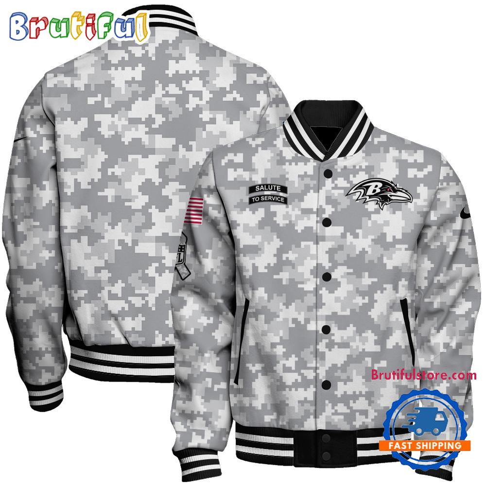 Baltimore Ravens NFL Style Baseball Jacket For Fans