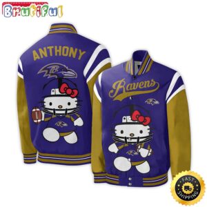 Baltimore Ravens NFL Style Baseball Jacket For Fans