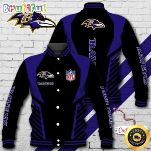Baltimore Ravens NFL Style Baseball Jacket For Fans