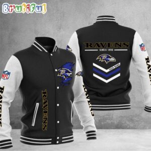 Baltimore Ravens NFL Style Baseball Jacket For Fans
