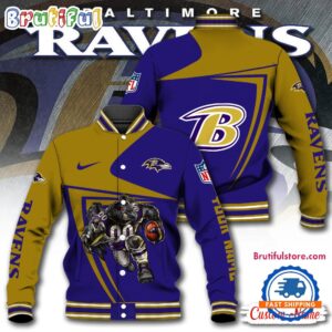Baltimore Ravens NFL Style Baseball Jacket For Fans