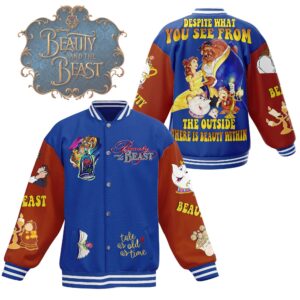 Beauty and the Beast Movies Style Baseball Jacket For Fans