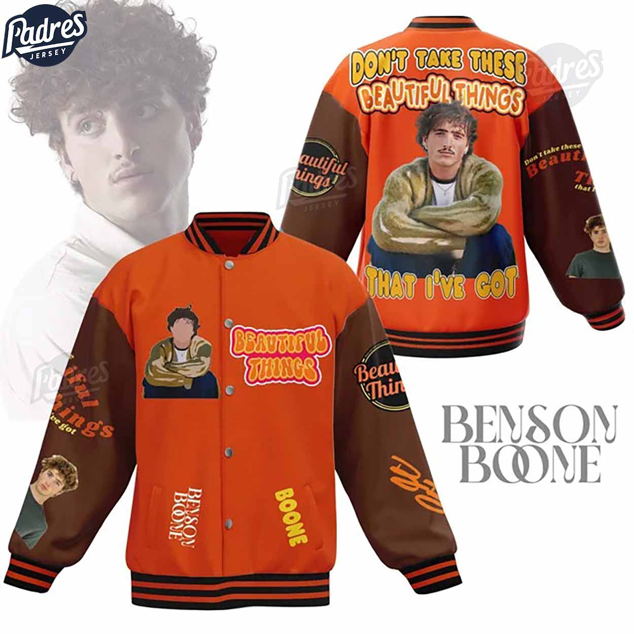 Benson Boone Music Style Baseball Jacket For Fans