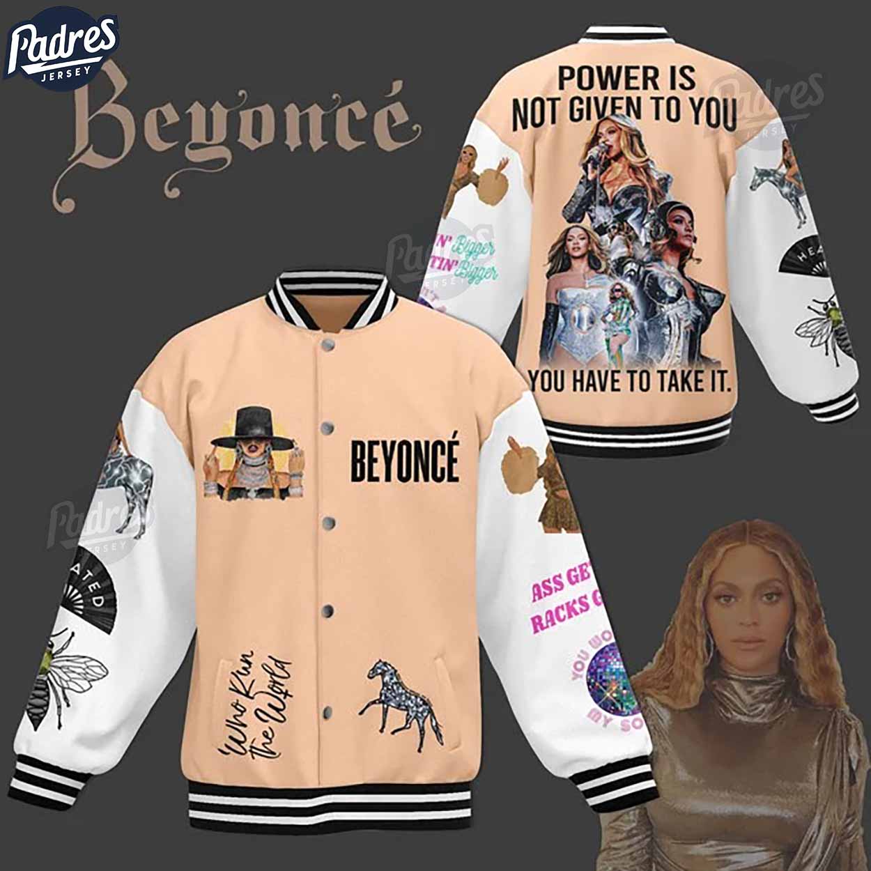 Beyonce Music Style Baseball Jacket For Fans