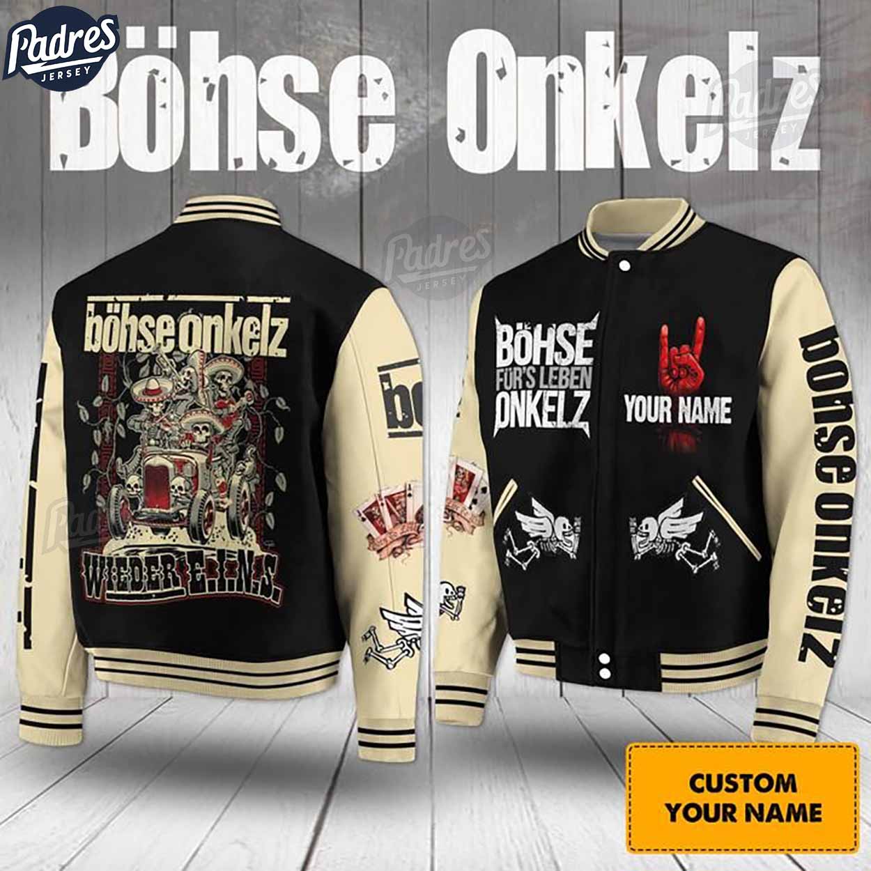 Böhse Onkelz Music Style Baseball Jacket For Fans