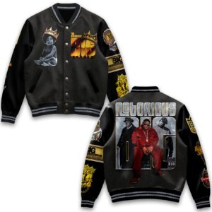 Biggie Smalls Music Style Baseball Jacket For Fans