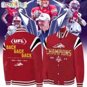 Birmingham Stallions UFL Style Baseball Jacket For Fans