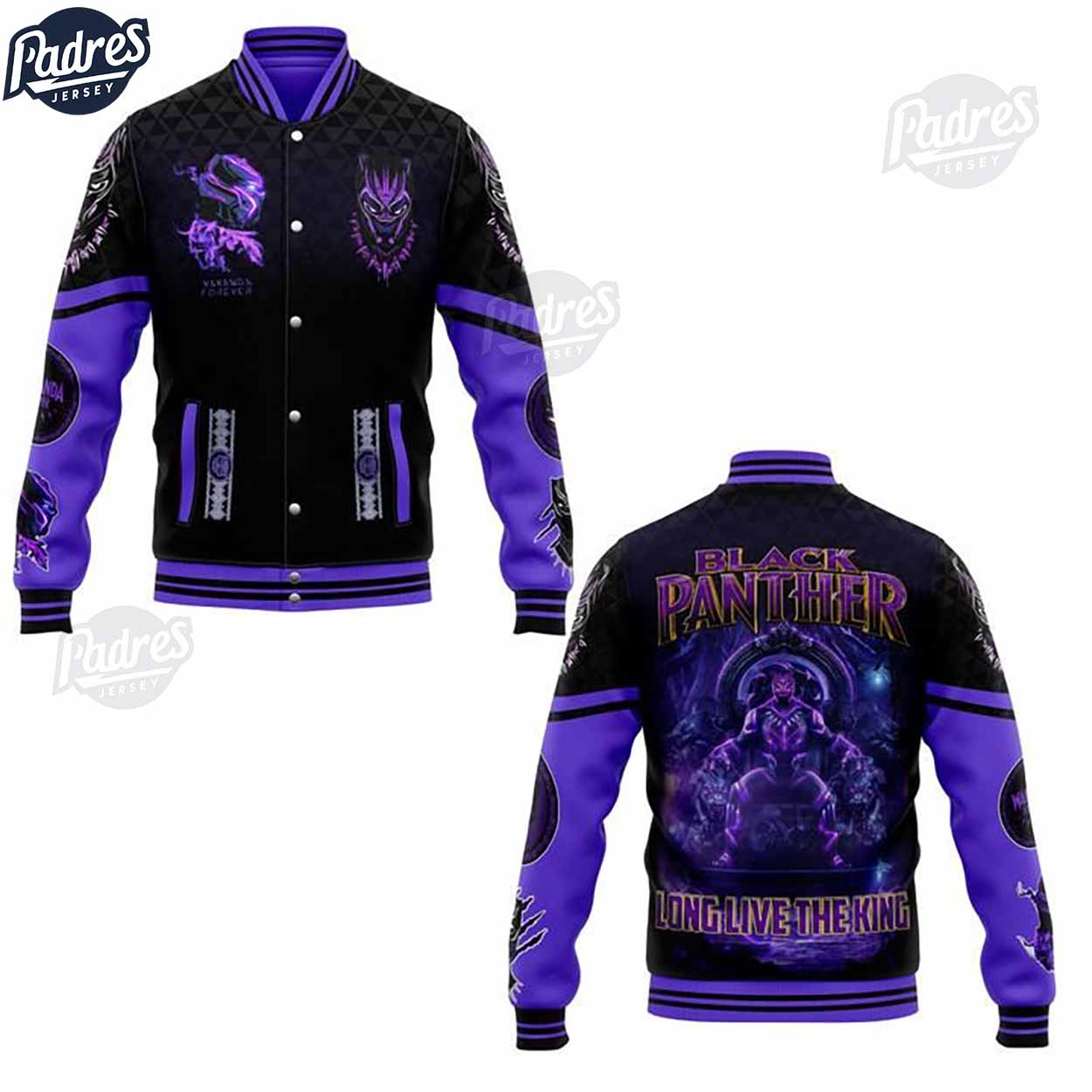 Black Panther Movies Style Baseball Jacket For Fans