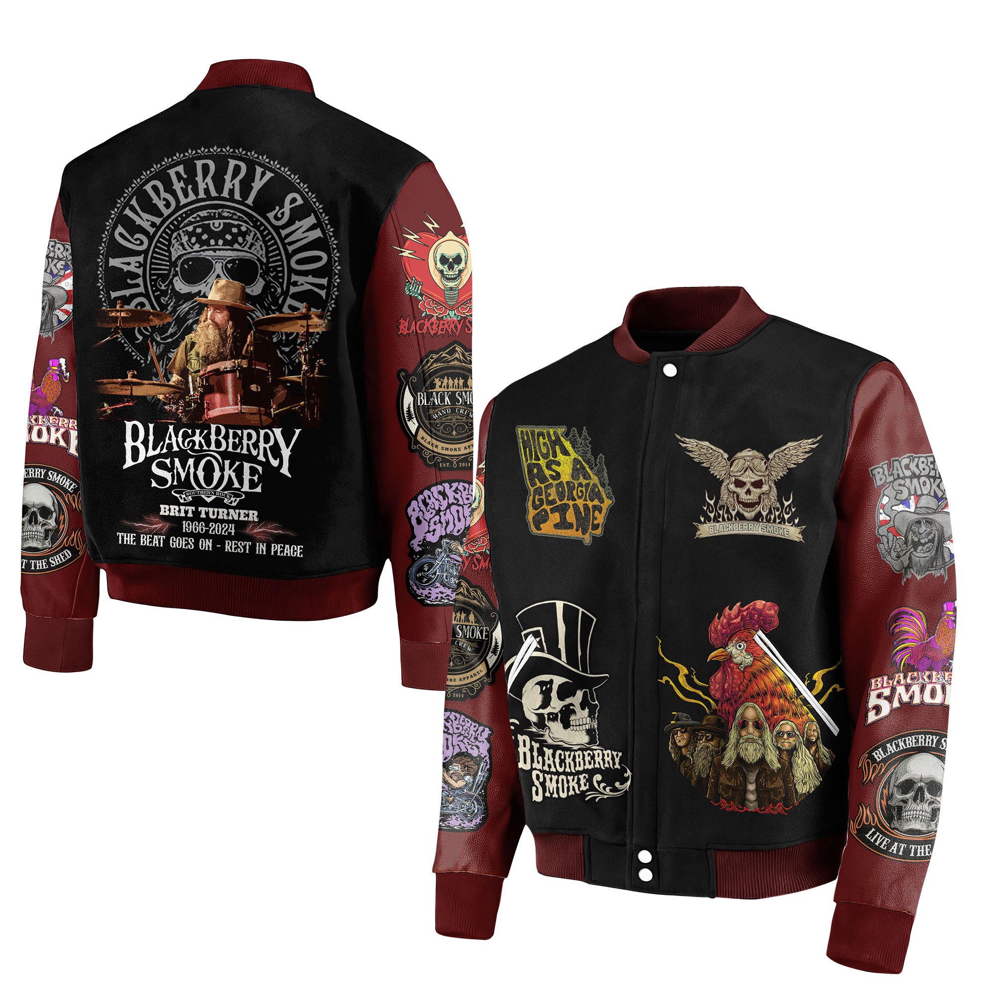Blackberry Smoke Music Style Baseball Jacket For Fans