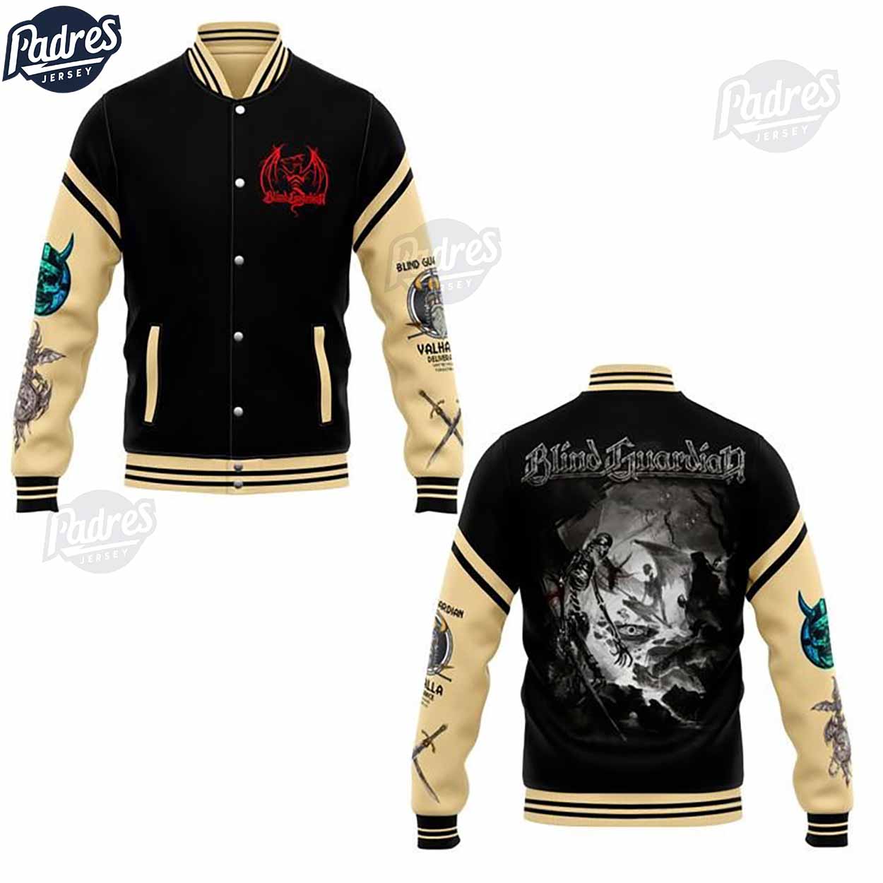 Blind Guardian Music Style Baseball Jacket For Fans