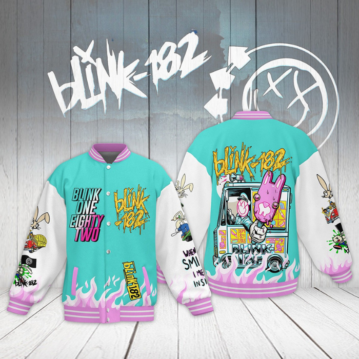 Blink-182 Music Style Baseball Jacket For Fans