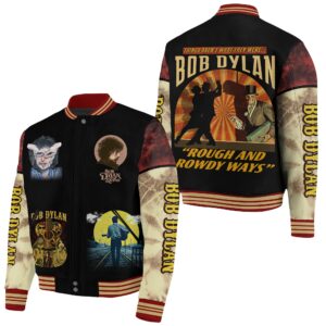 Bob Dylan Music Style Baseball Jacket For Fans