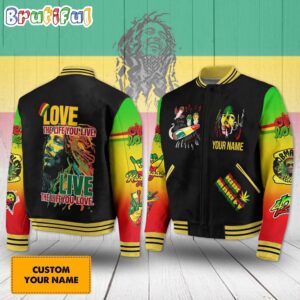 Bob Marley Music Style Baseball Jacket For Fans