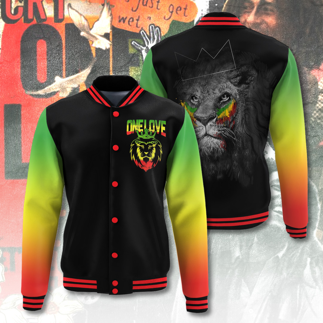 Bob Marley Music Style Baseball Jacket For Fans