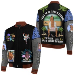 BoJack Horseman TV Series Style Baseball Jacket For Fans