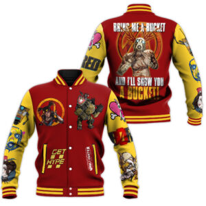 Borderlands Games Style Baseball Jacket For Fans
