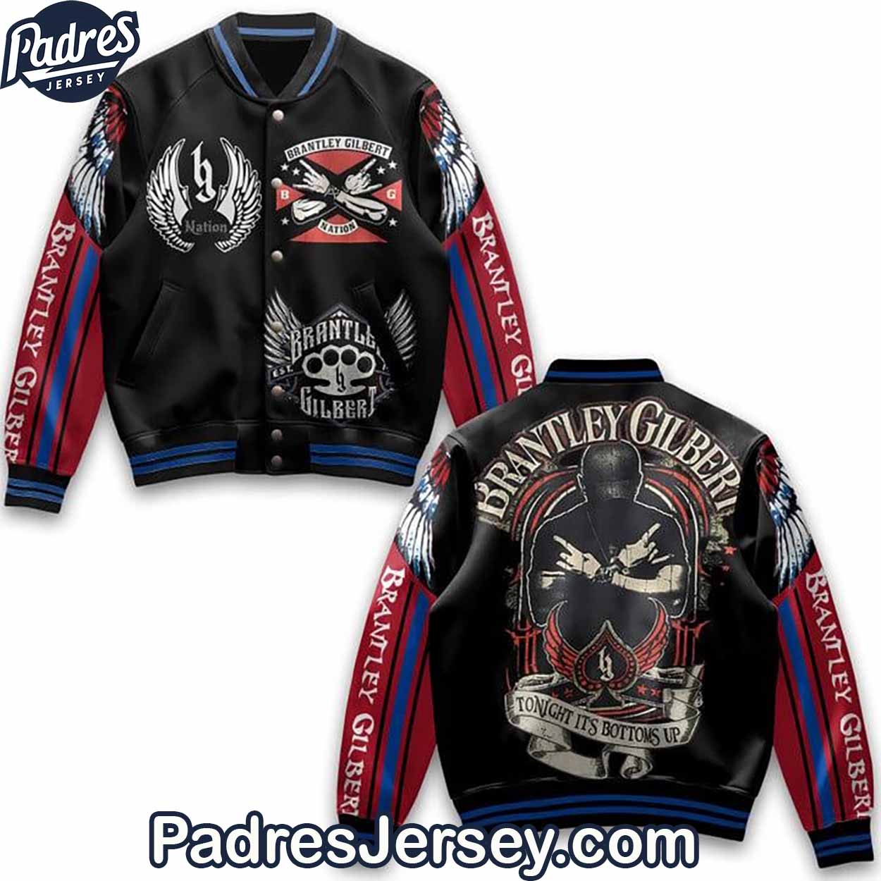 Brantley Gilbert Music Style Baseball Jacket For Fans