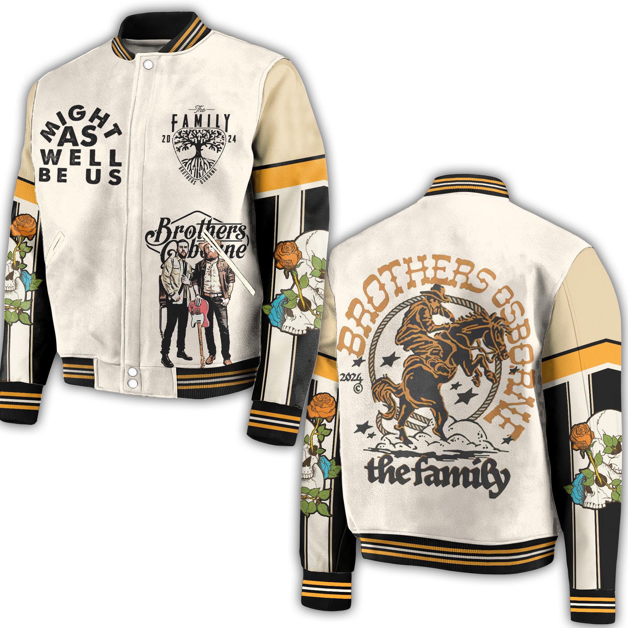 Brothers Osborne Music Style Baseball Jacket For Fans