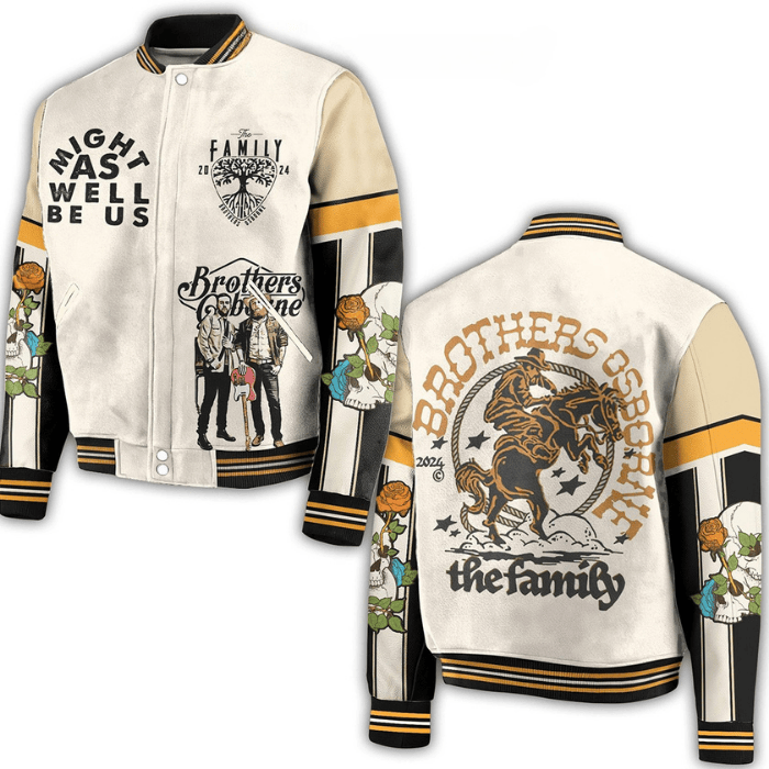 Brothers Osborne Music Style Baseball Jacket For Fans