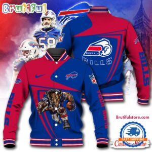 Buffalo Bills NFL Style Baseball Jacket For Fans