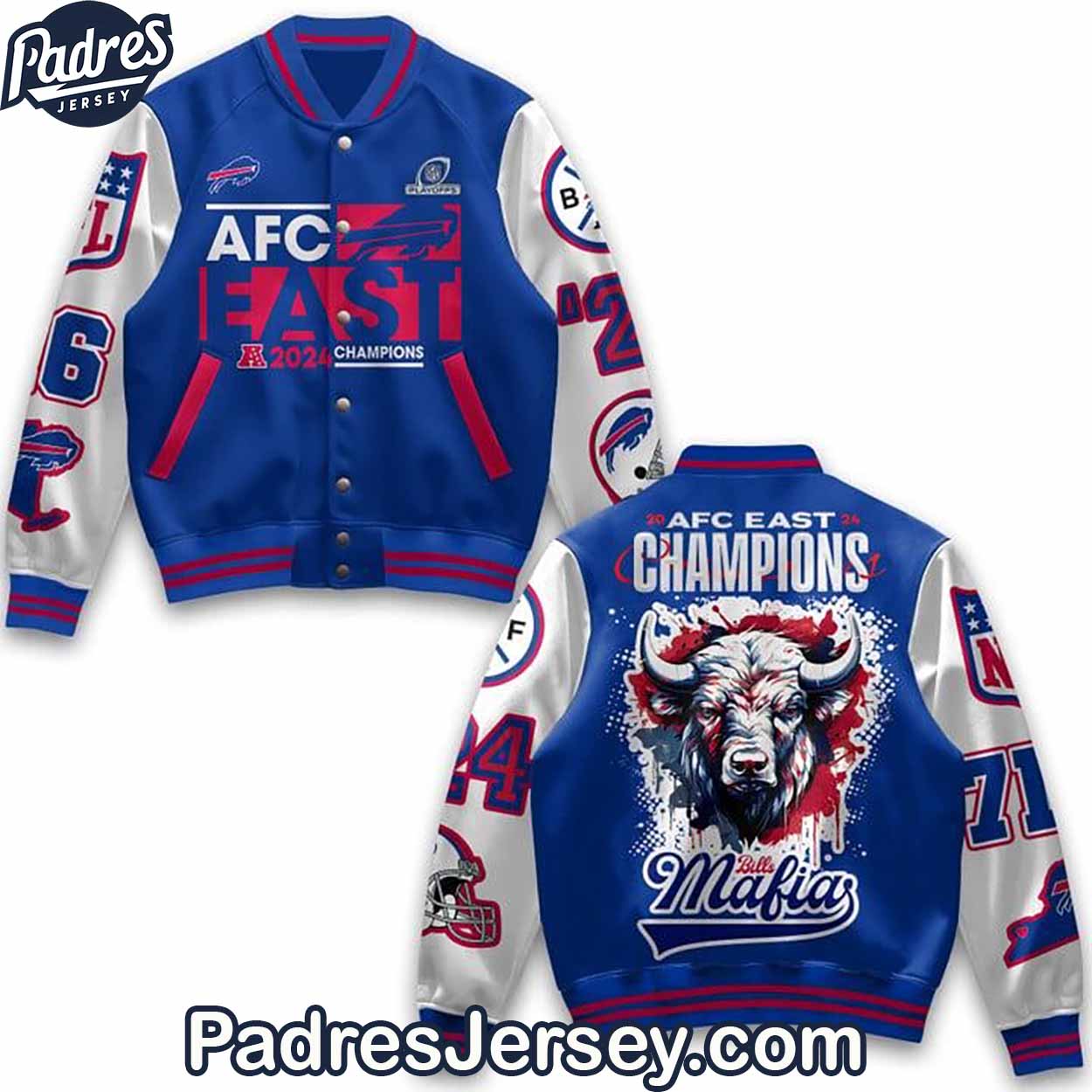Buffalo Bills NFL Style Baseball Jacket For Fans