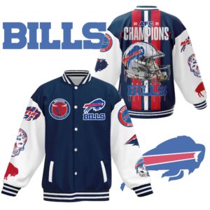 Buffalo Bills NFL Style Baseball Jacket For Fans