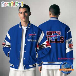 Buffalo Bills NFL Style Baseball Jacket For Fans