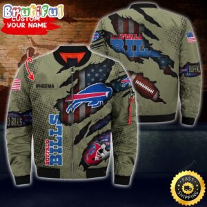 Buffalo Bills NFL Style Bomber Jacket For Fans