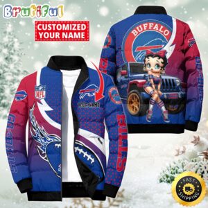 Buffalo Bills NFL Style Puffer Jacket For Fans