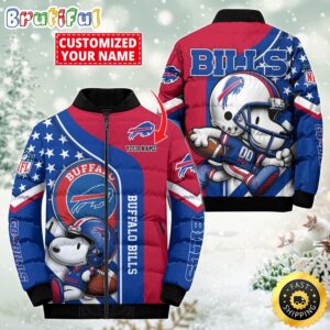 Buffalo Bills NFL Style Puffer Jacket For Fans