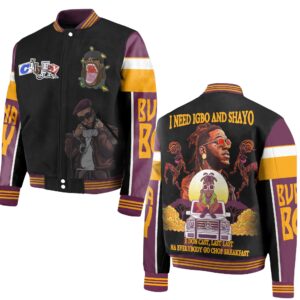 Burna Boy Music Style Baseball Jacket For Fans