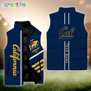 California Golden Bears NCAA Style Sleeveless Puffer Jacket For Fans