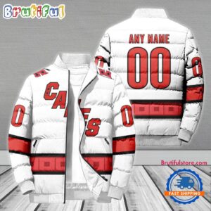 Carolina Hurricanes NHL Style Puffer Jacket For Fans