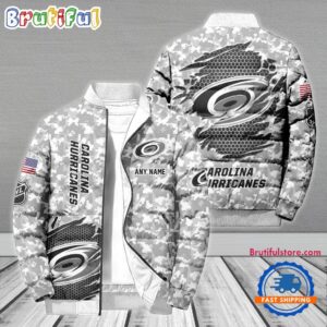 Carolina Hurricanes NHL Style Puffer Jacket For Fans