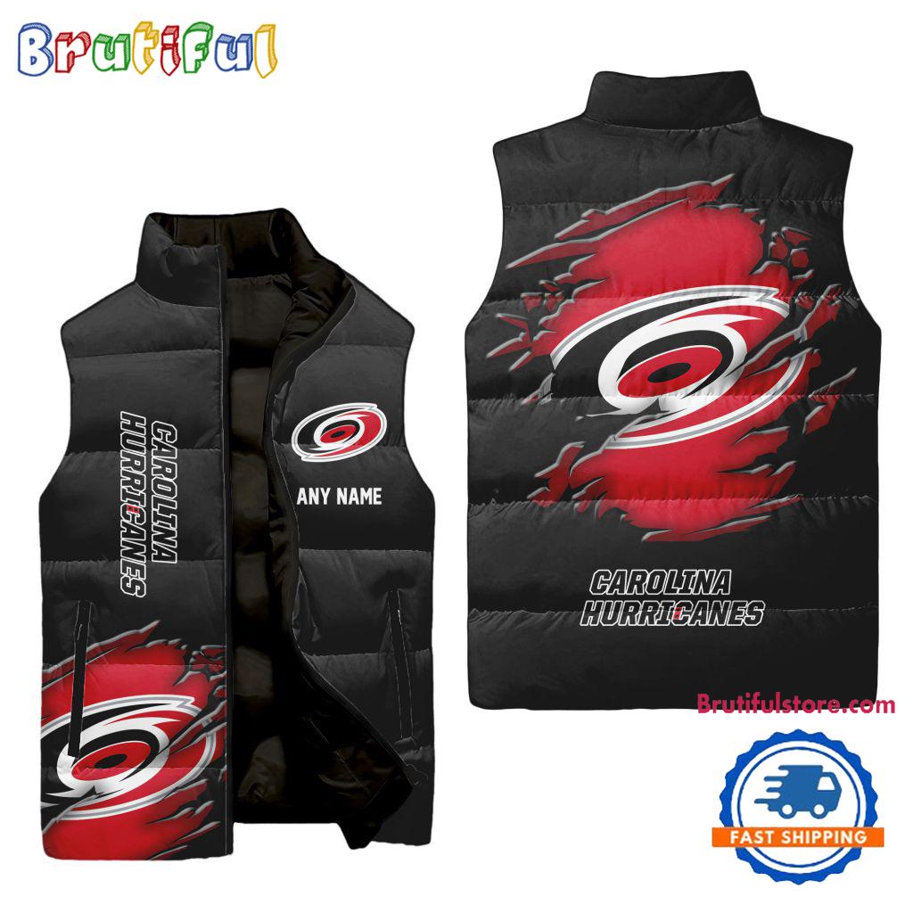 Carolina Hurricanes NHL Style Sleeveless Puffer Jacket For Fans