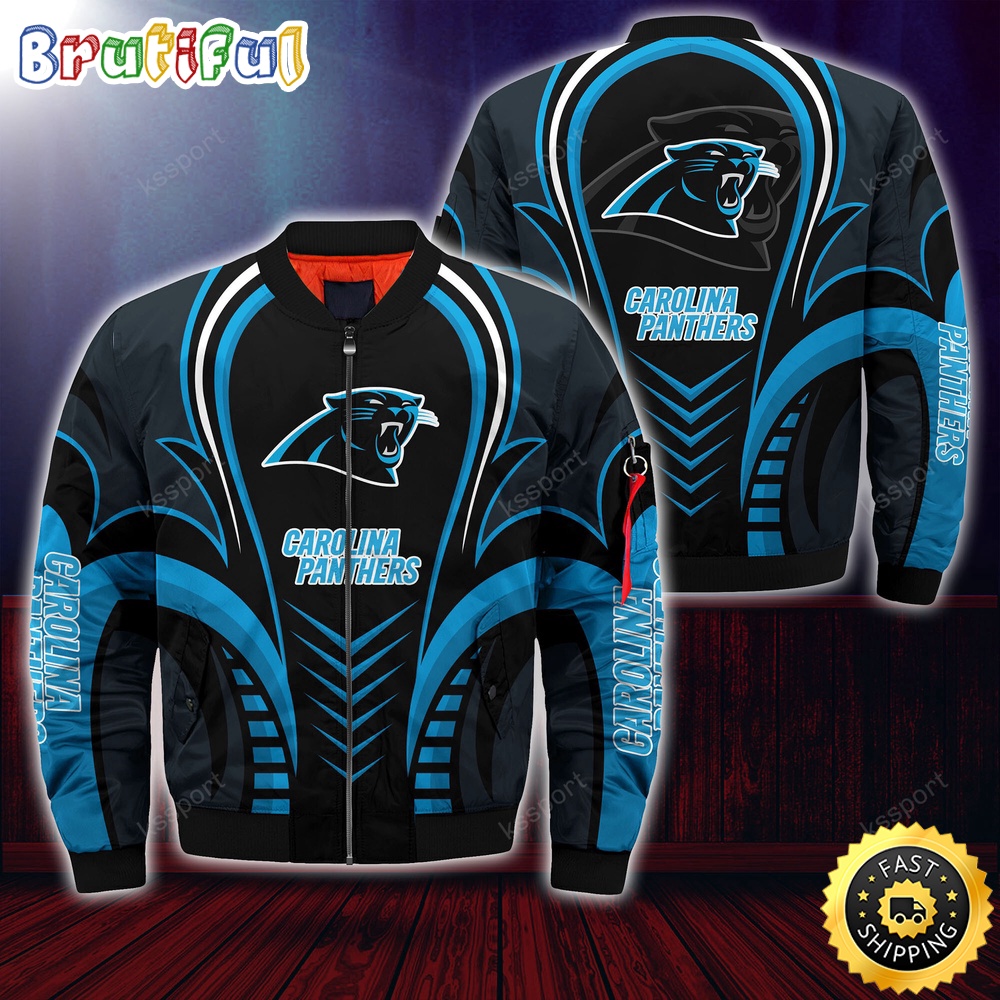 Carolina Panthers NFL Style Bomber Jacket For Fans