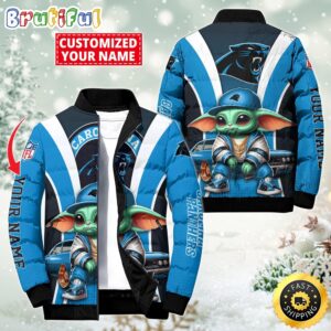 Carolina Panthers NFL Style Puffer Jacket For Fans