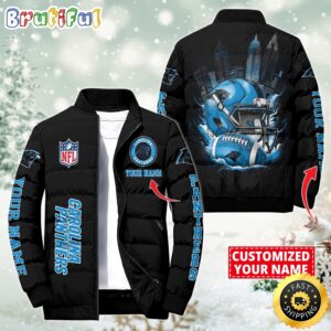 Carolina Panthers NFL Style Puffer Jacket For Fans