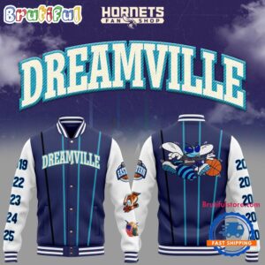 Charlotte Hornets NBA Style Baseball Jacket For Fans