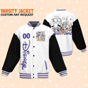 Cheering Disneyland Anniversary Style Baseball Jacket For Fans