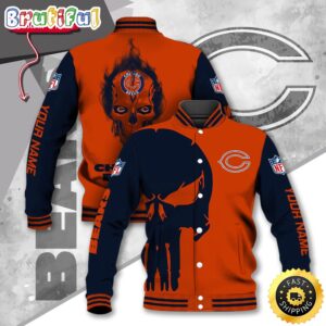 Chicago Bears NFL Style Baseball Jacket For Fans
