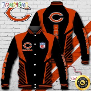 Chicago Bears NFL Style Baseball Jacket For Fans