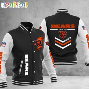 Chicago Bears NFL Style Baseball Jacket For Fans
