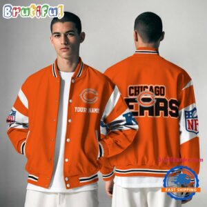 Chicago Bears NFL Style Baseball Jacket For Fans
